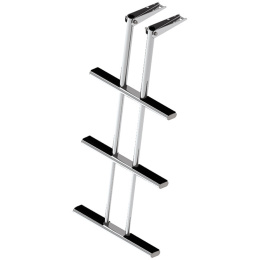 Трап дайверский телескопический складной 3 черных ступени 450 мм (040181BT)